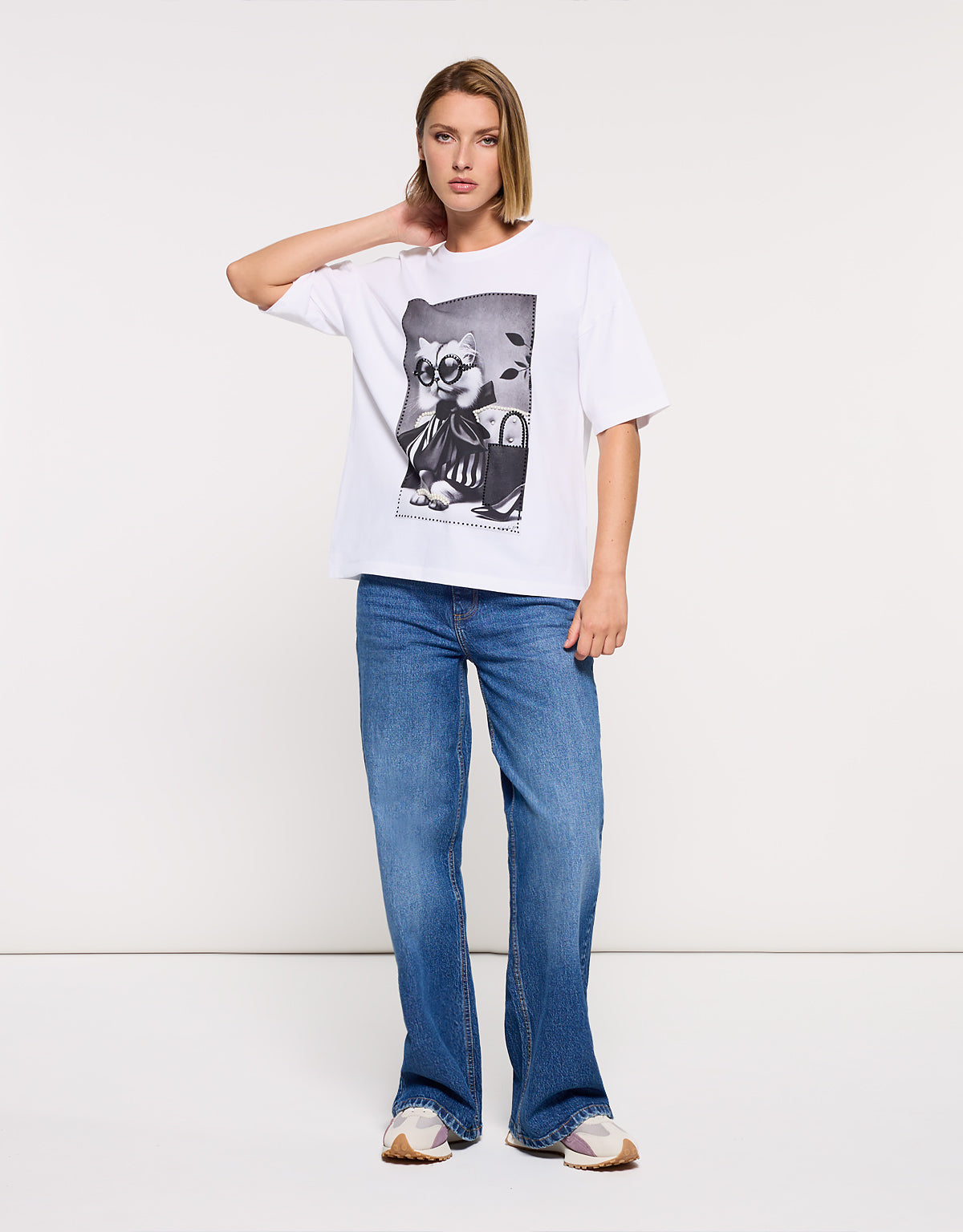 Camiseta Manga Corta Blanco - Gatet 6