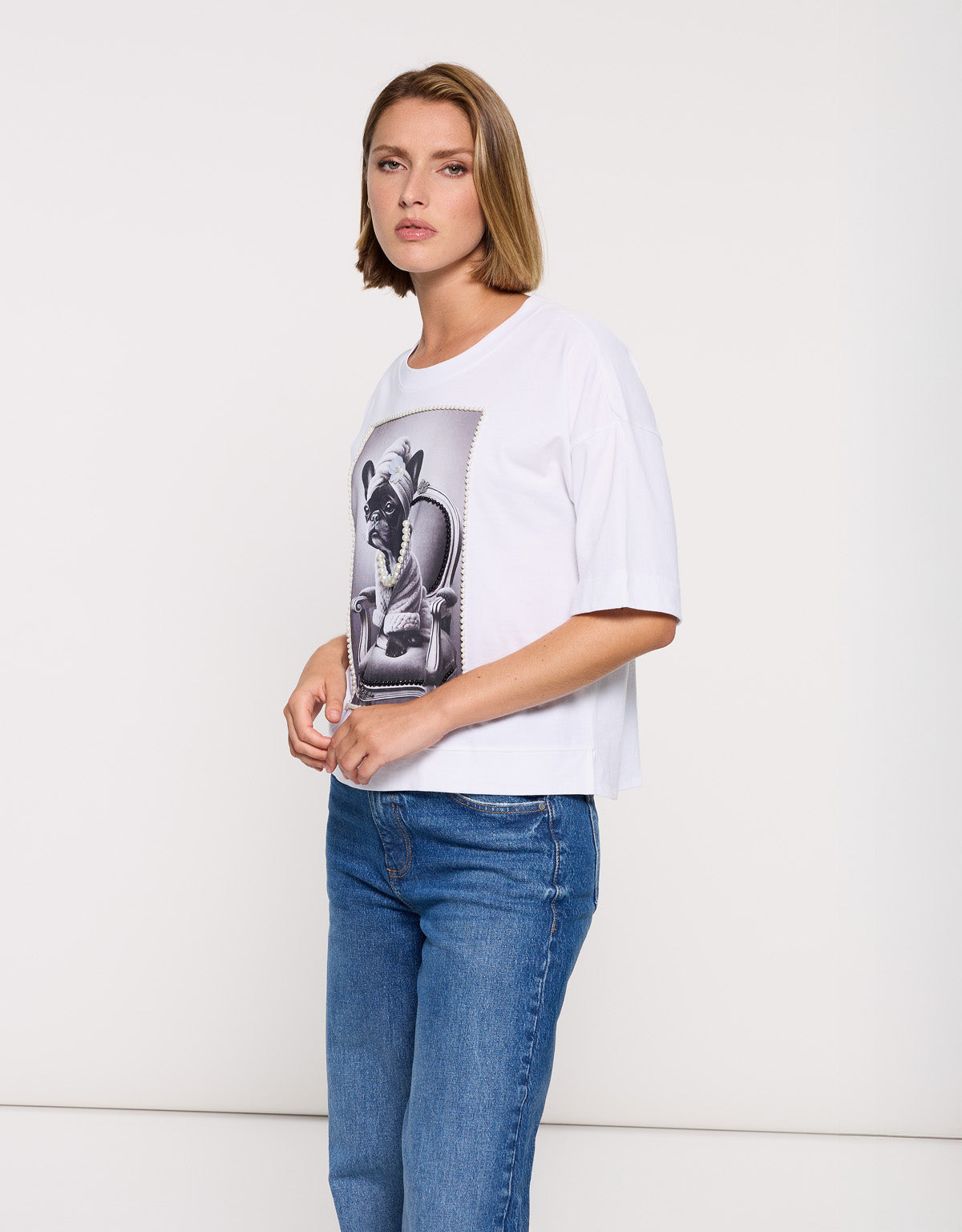 Camiseta Manga Corta Blanco - Dogy 3