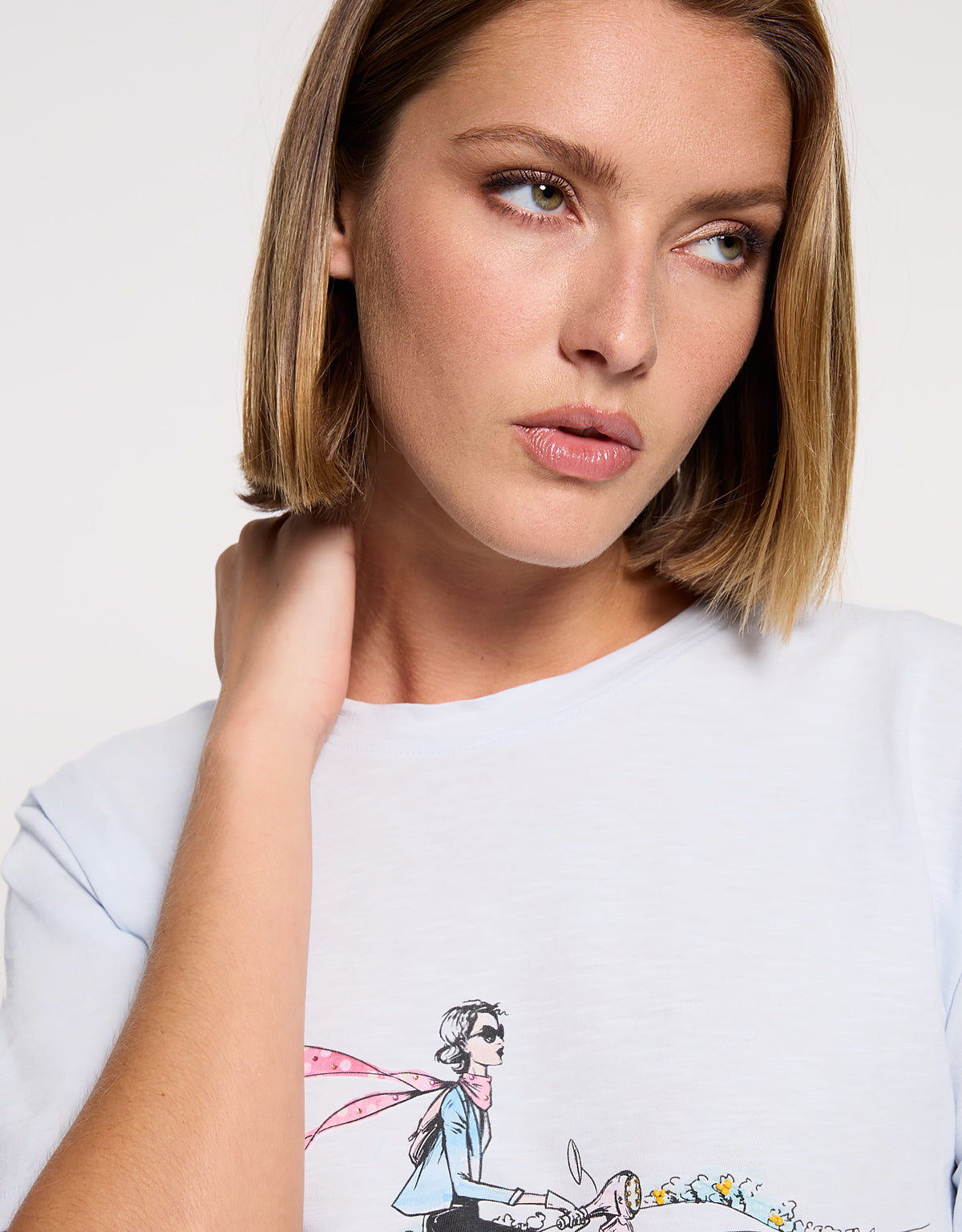 Camiseta Manga Corta Azul Claro - Motorito 2