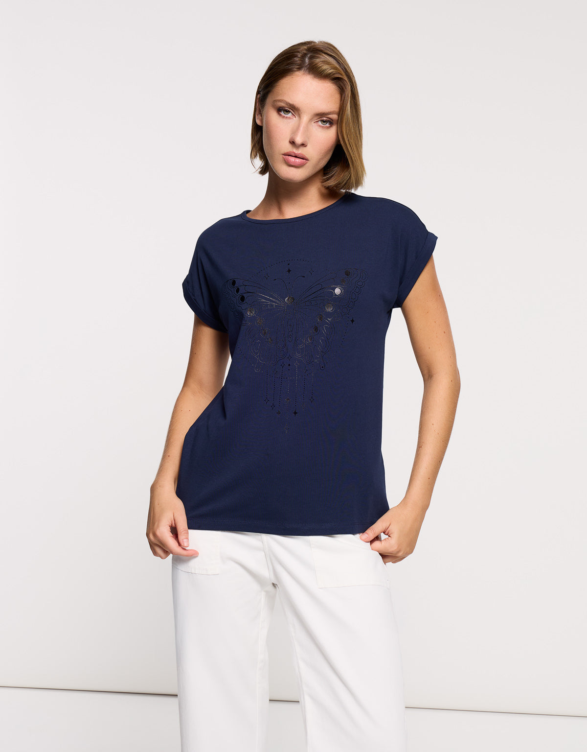 Camiseta Manga Corta Azul Marino - Kalosa