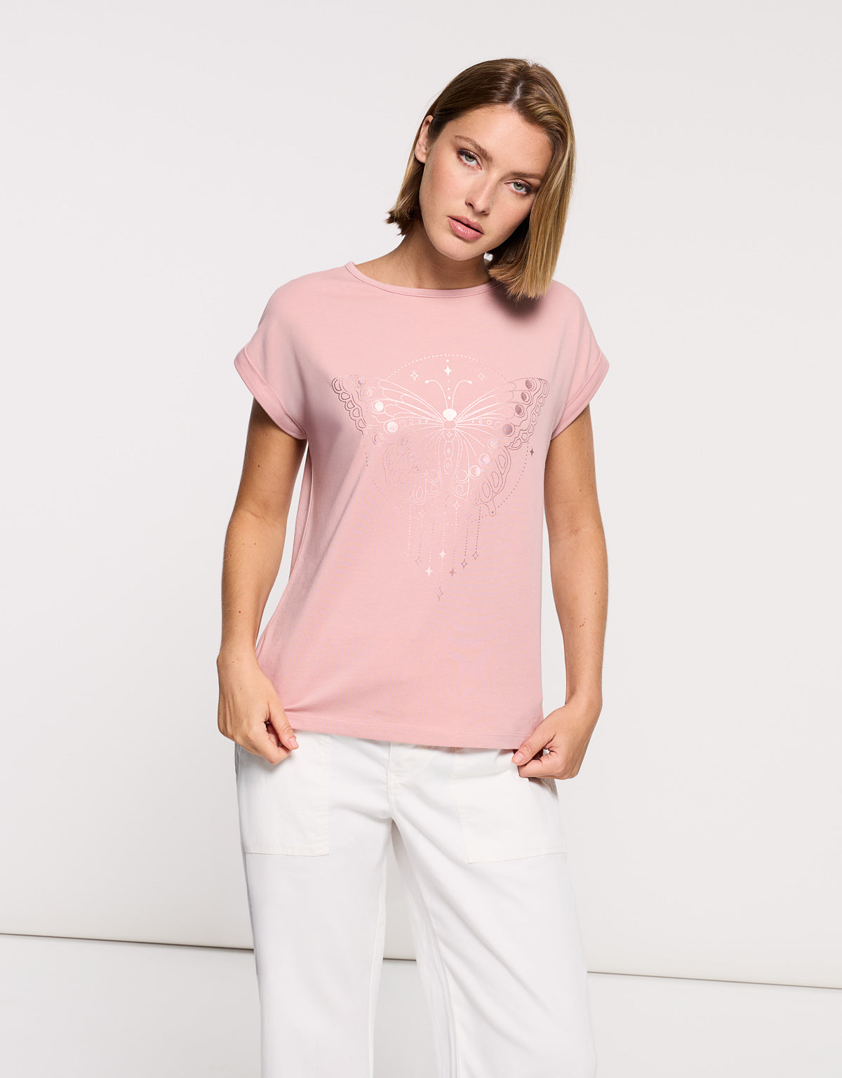 Camiseta Manga Corta Rosa - Kalosa
