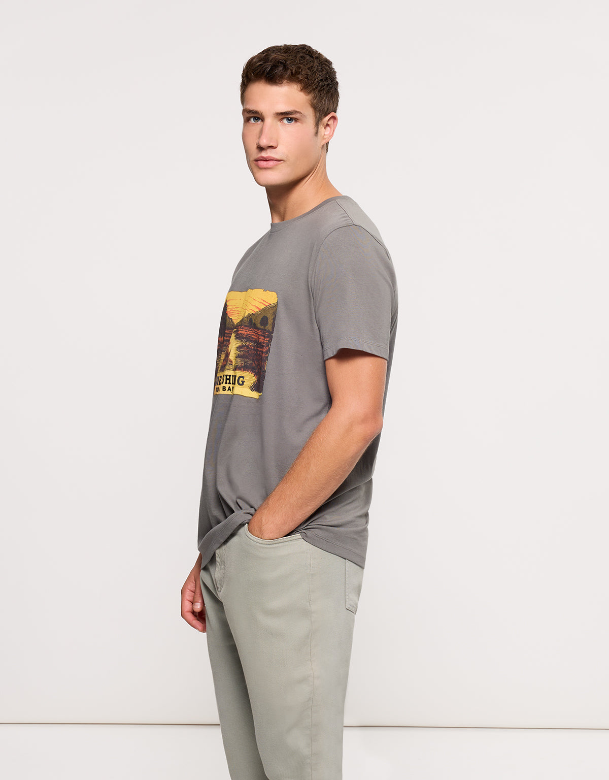 Camiseta Manga Corta Caqui - Chilydos 3