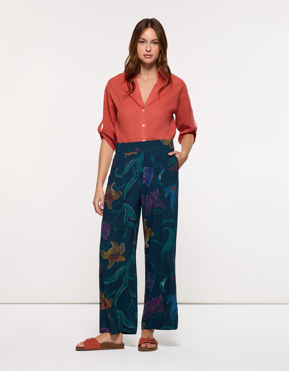 Pantalón Largo Multicolor - Florpan 7