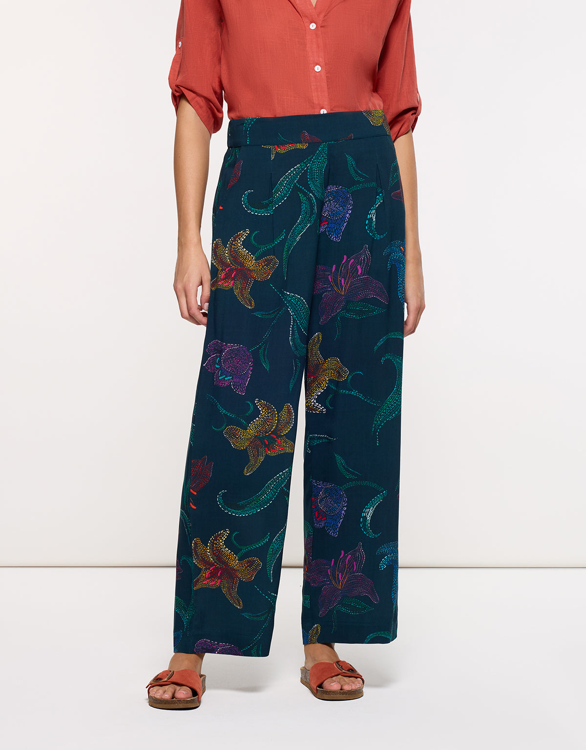 Pantalón Largo Multicolor - Florpan 8