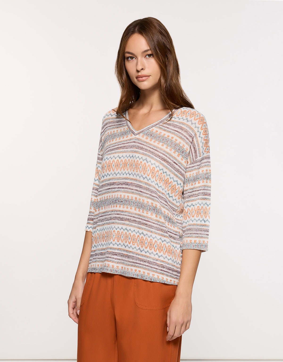 Camiseta Manga Larga Marrón - Arlie 3