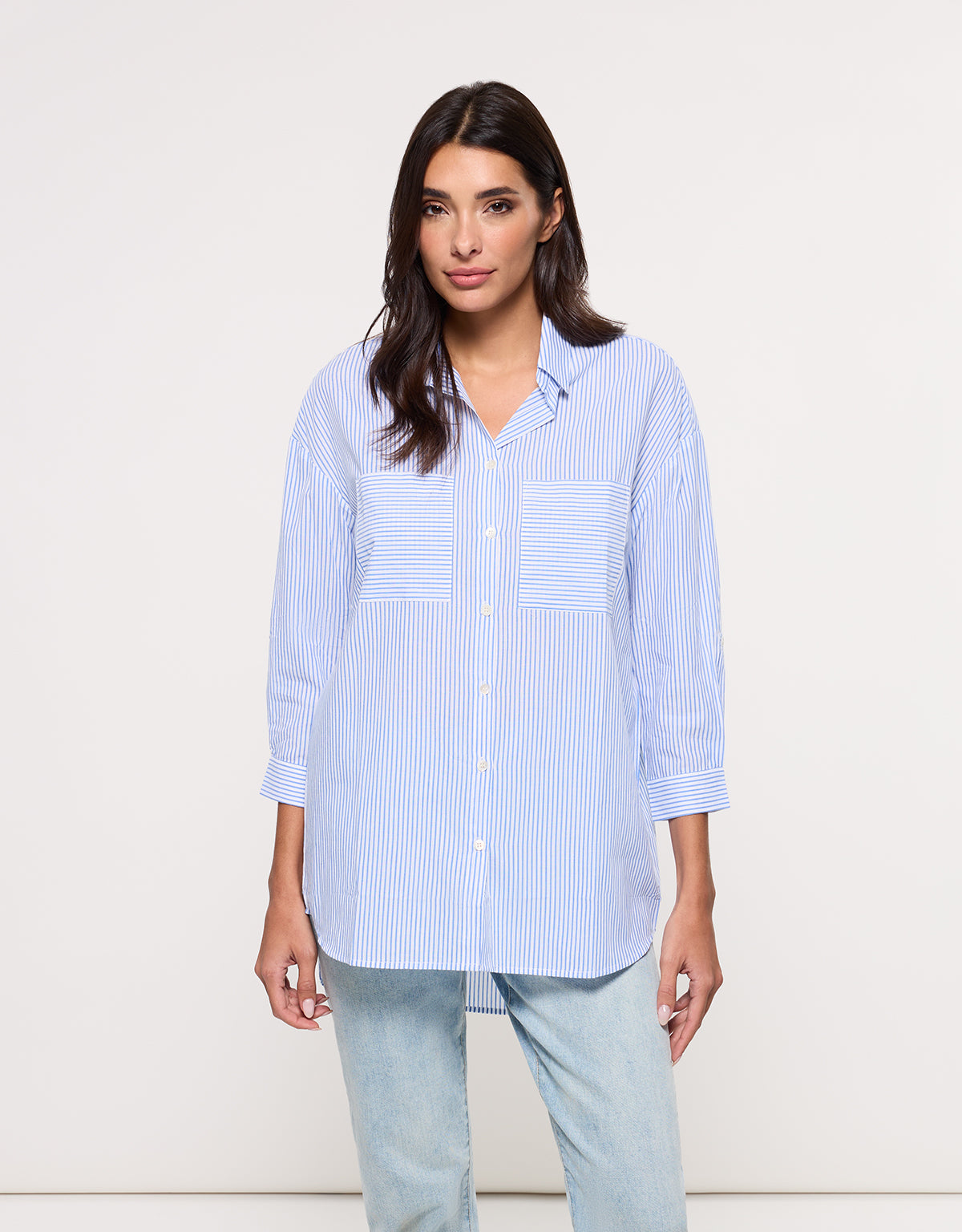 Camisa Manga Larga Azul - Brosabeat 1