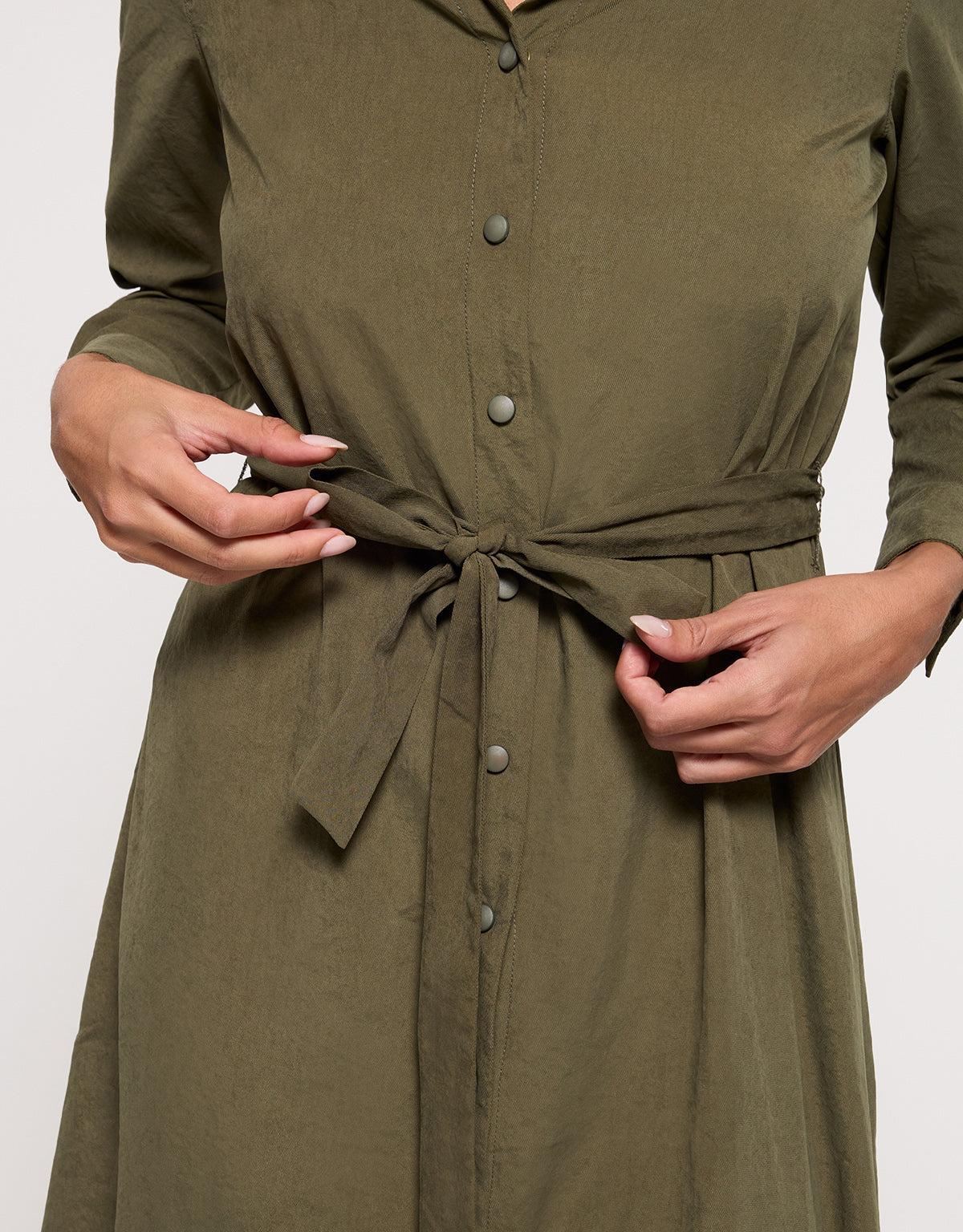 Vestido Midi Caqui - Veronico 