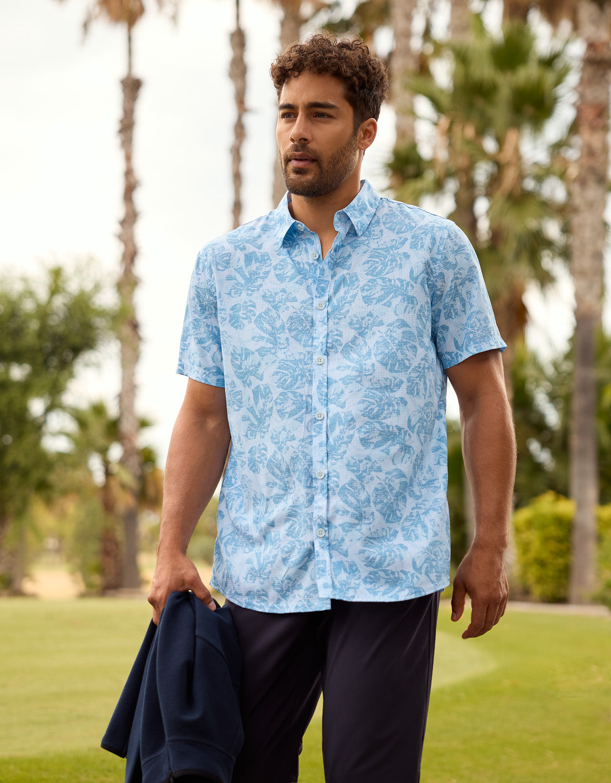 Camisa Manga Corta Azul Claro - Blueraira