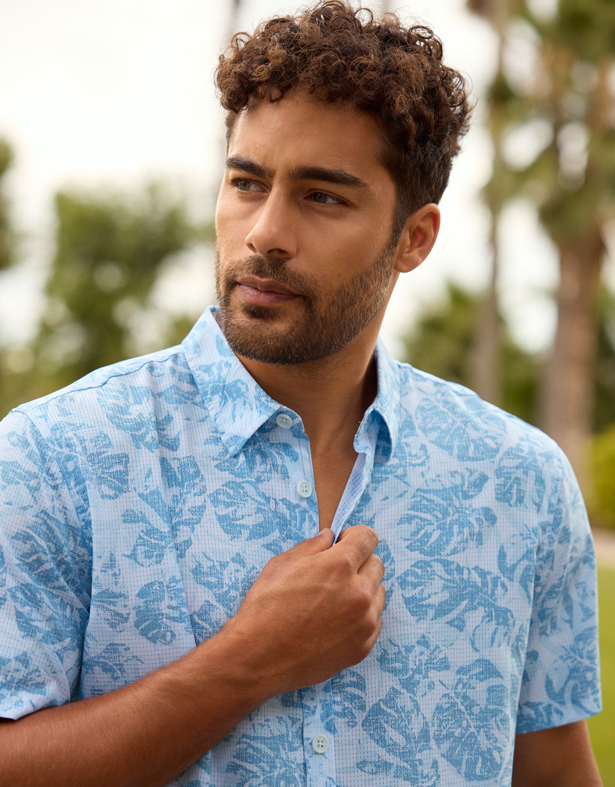 Camisa Manga Corta Azul Claro - Blueraira 2