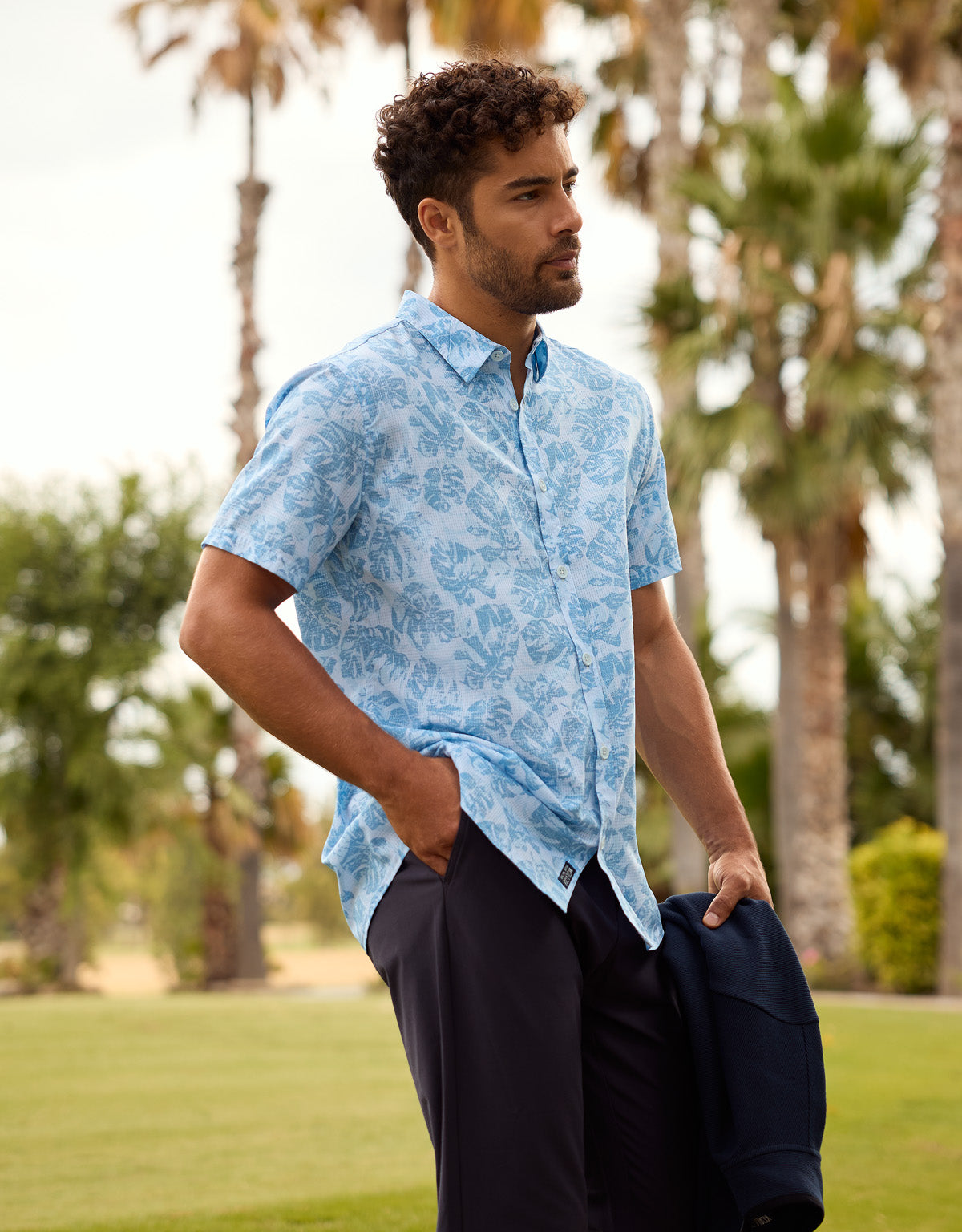 Camisa Manga Corta Azul Claro - Blueraira 3