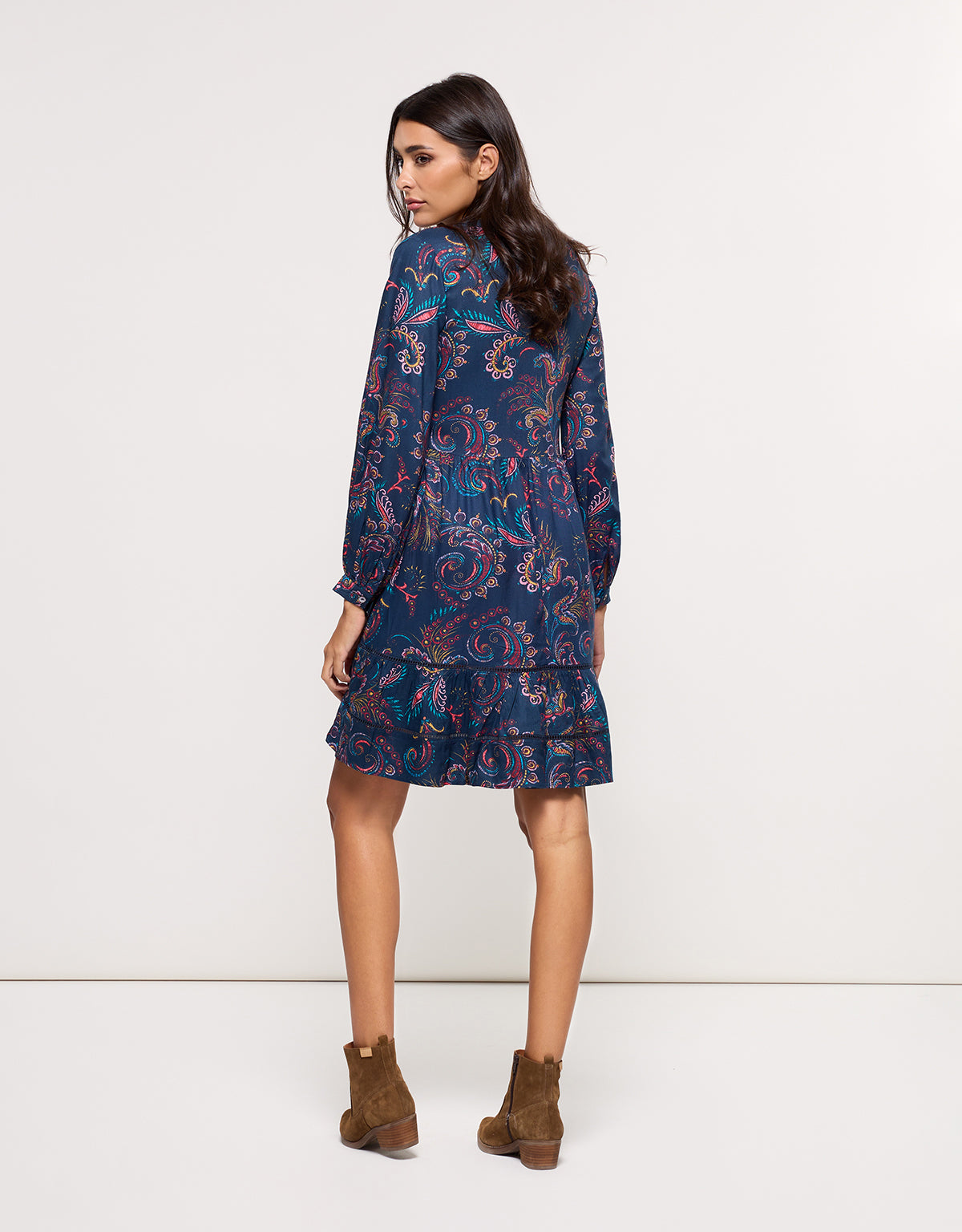 Vestido corto Azul Marino - Heridress 4