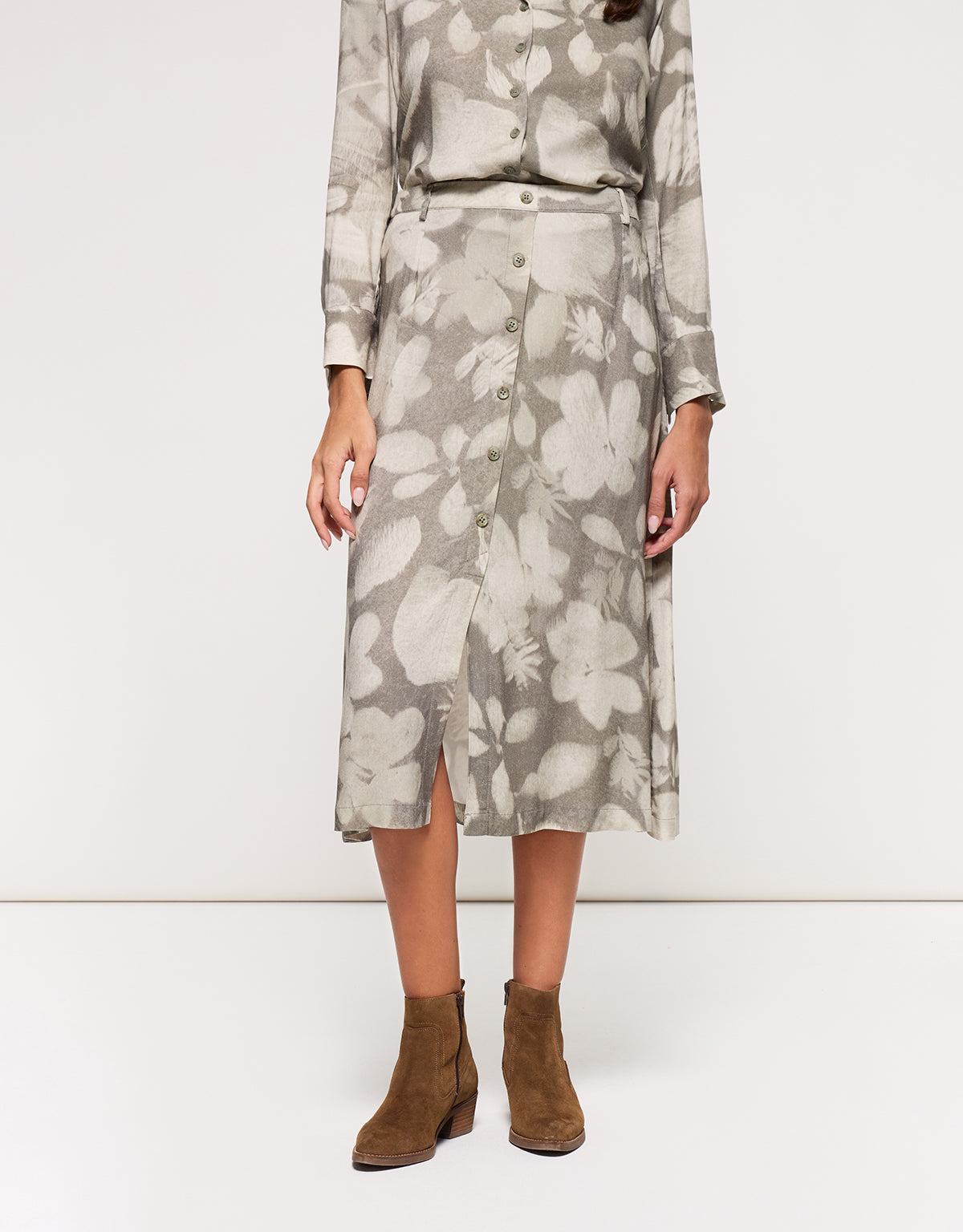 Falda Midi Verde - Lori 1