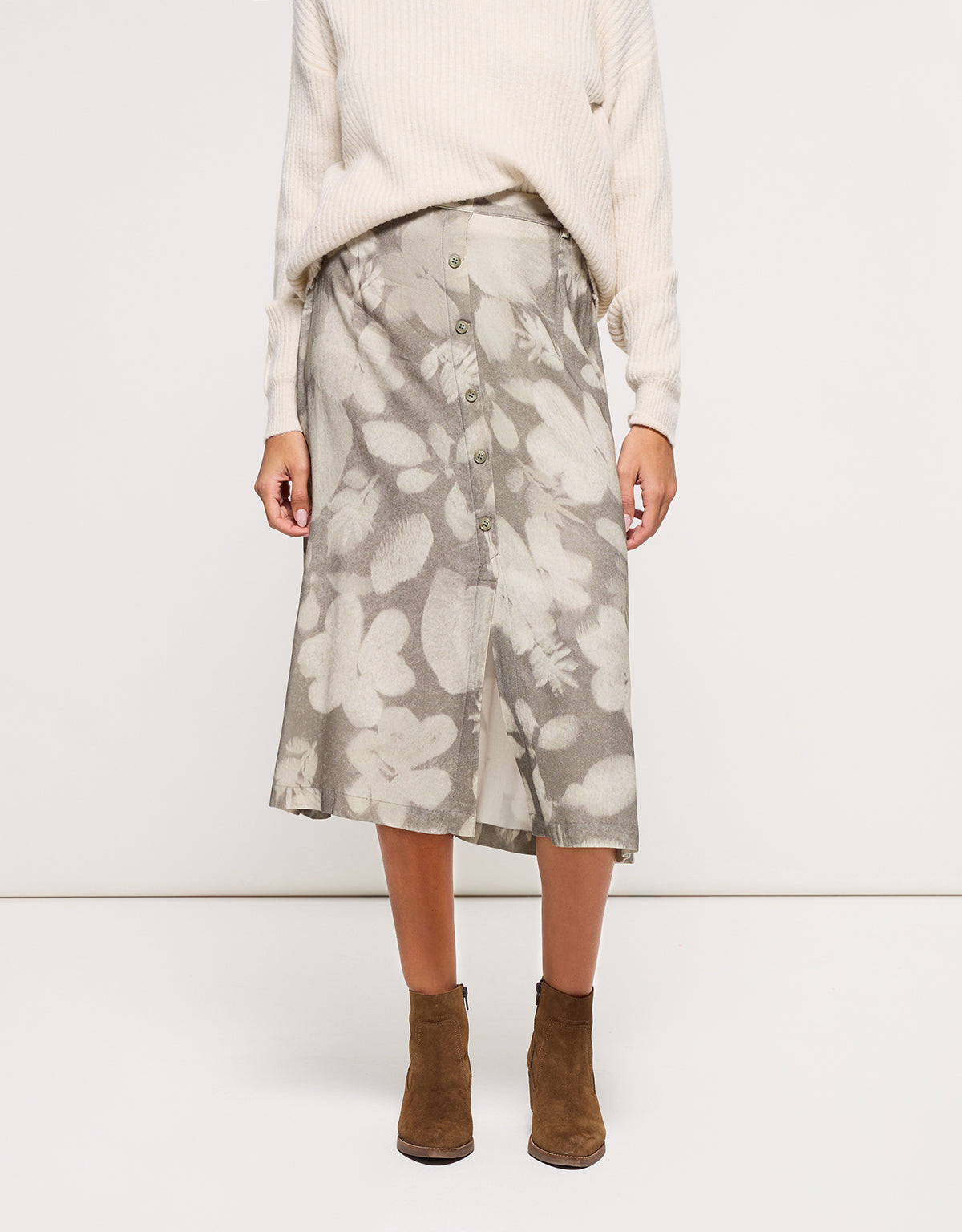 Falda Midi Verde - Lori 8