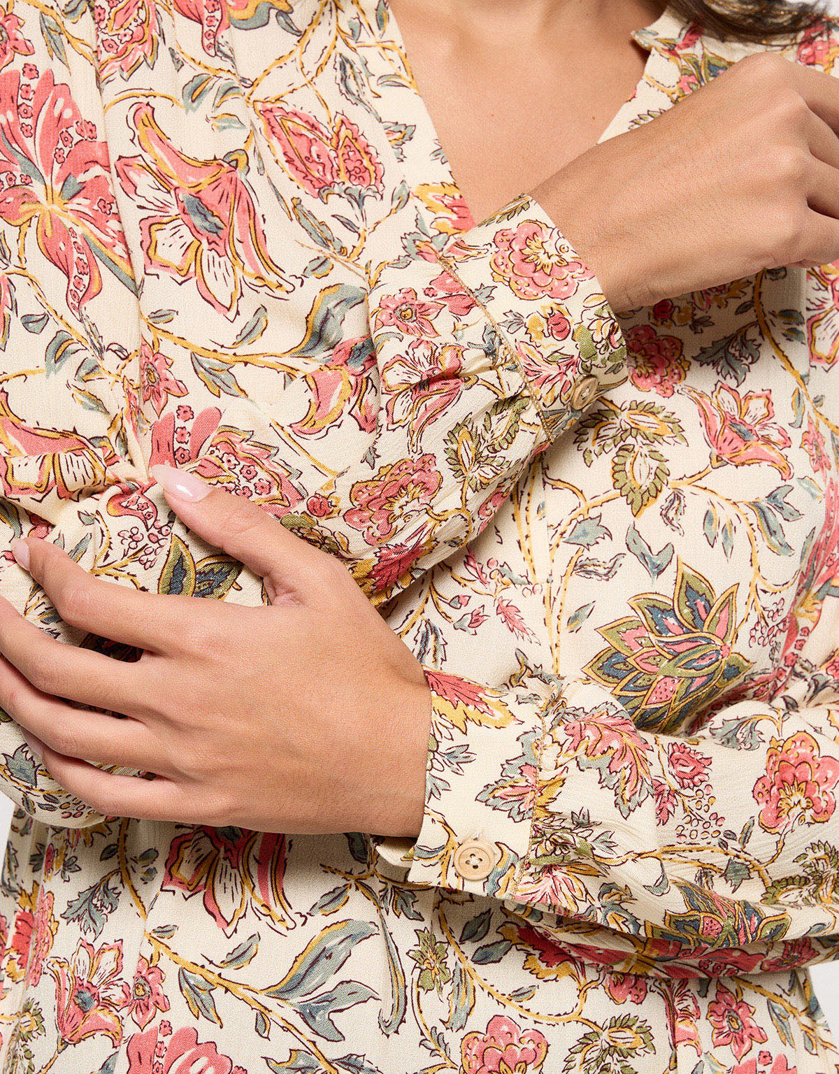 Camisa Manga Larga Beige - Prerit 5