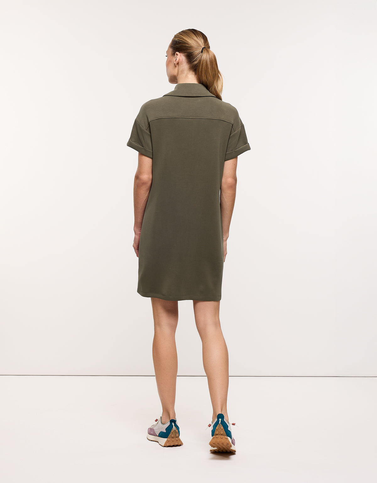 Vestido Corto Caqui - Elika 4