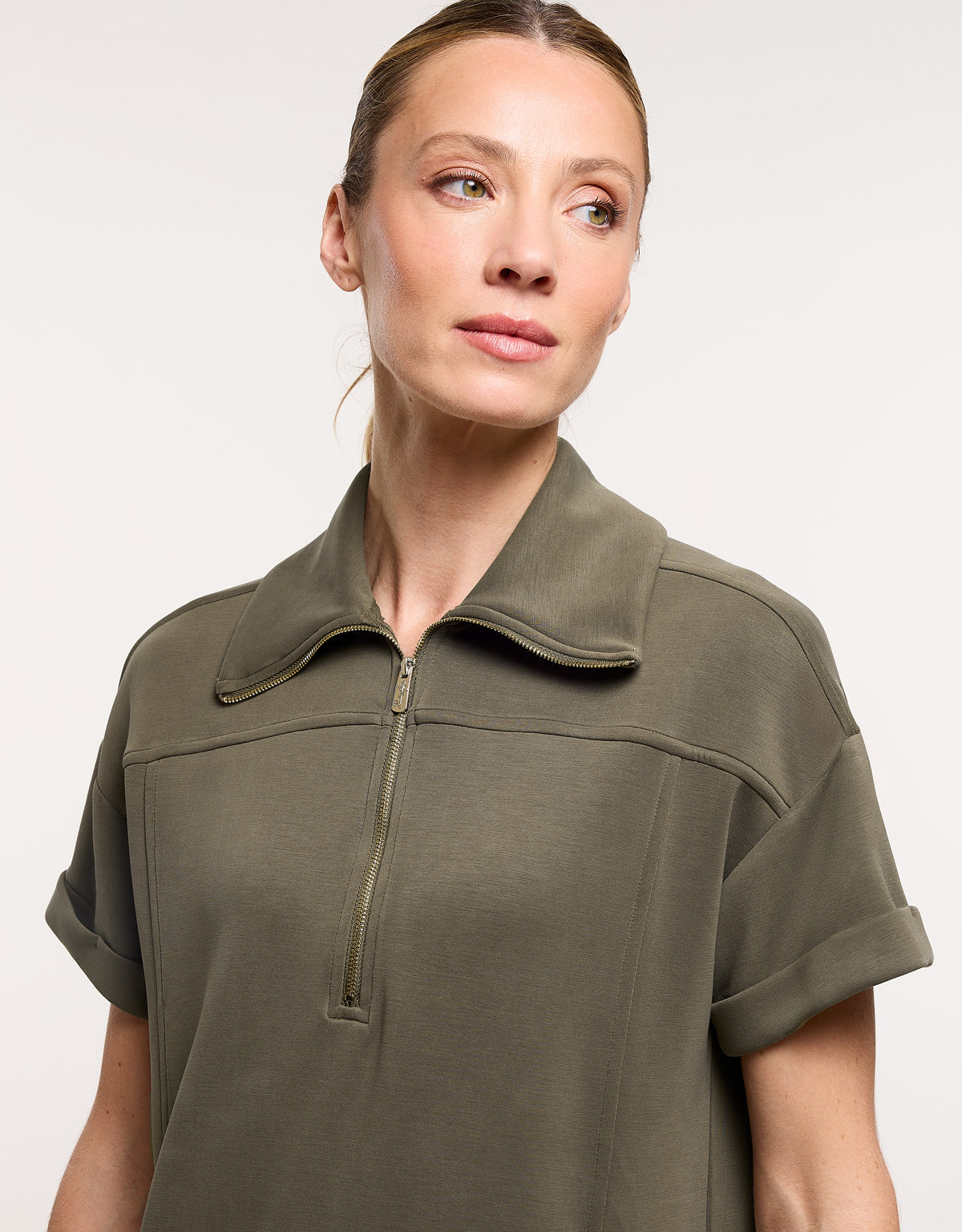 Vestido Corto Caqui - Elika 5