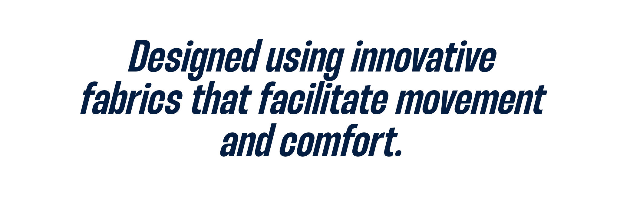 Tech Bay25 collection banner featuring innovative fabrics and comfortable wear