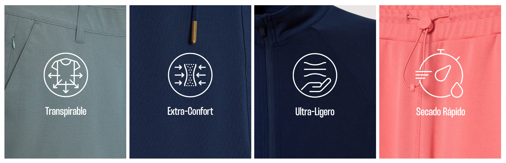 Banner colección Tech Bay25 de ropa casual ligera y transpirable